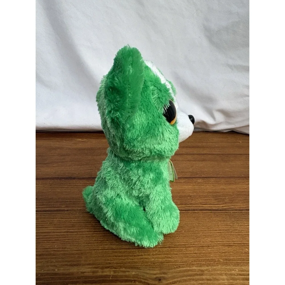 Ty Beanie Boos Emerald Green Dog Plush Shamrock St Patrick's Day w/ Tag